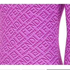 Fendi medium skims mock neck long sleeve bodysuit